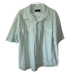 Y2K Vintage 2000s Rocawear Plaid Light Green Polo Size 2X